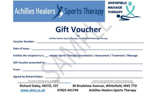 Gift Voucher for Achilles Healers