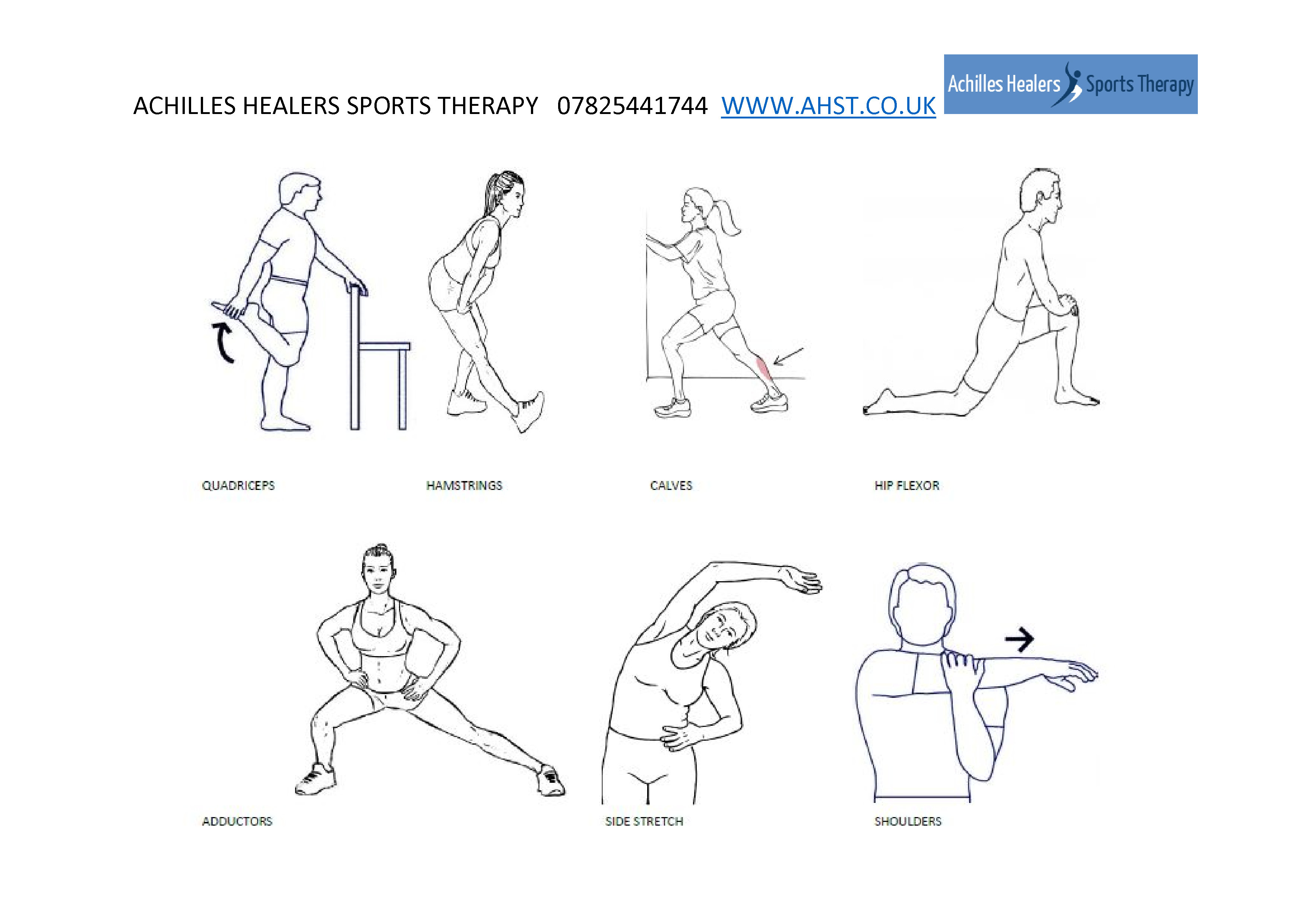 Exercises, Stretches, Achilles Healers Sports Therapy