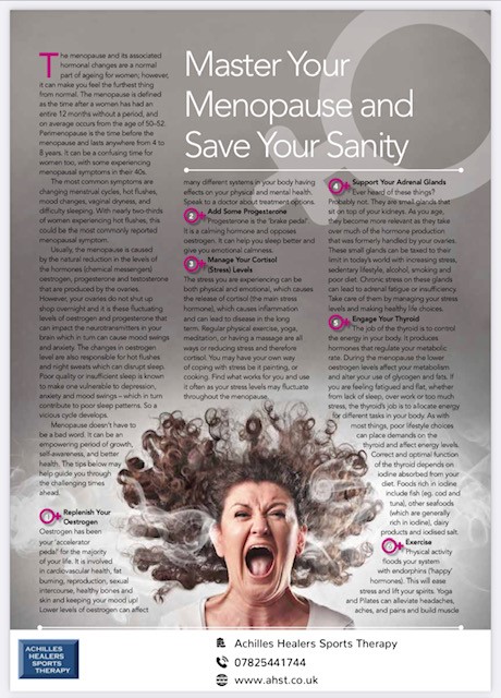 Master your Menopause and save your Sanity