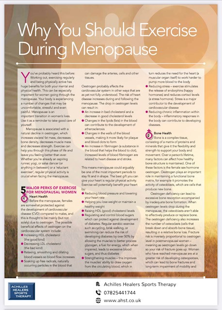Why you should Exercise during Menopause
